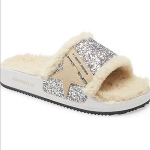 Golden Goose Shearling Slides
